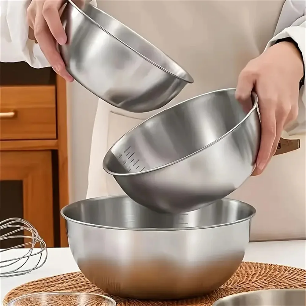 Home Cooking Cookbook - 2026년형 스테인리스 스틸 믹싱 볼 세트,