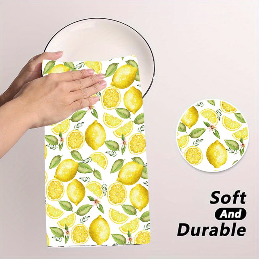 2개, 레몬 리스 주방 타월, 40Cm*60Cm 타월  - Home Cooking Cookbook 리뷰 및 가격